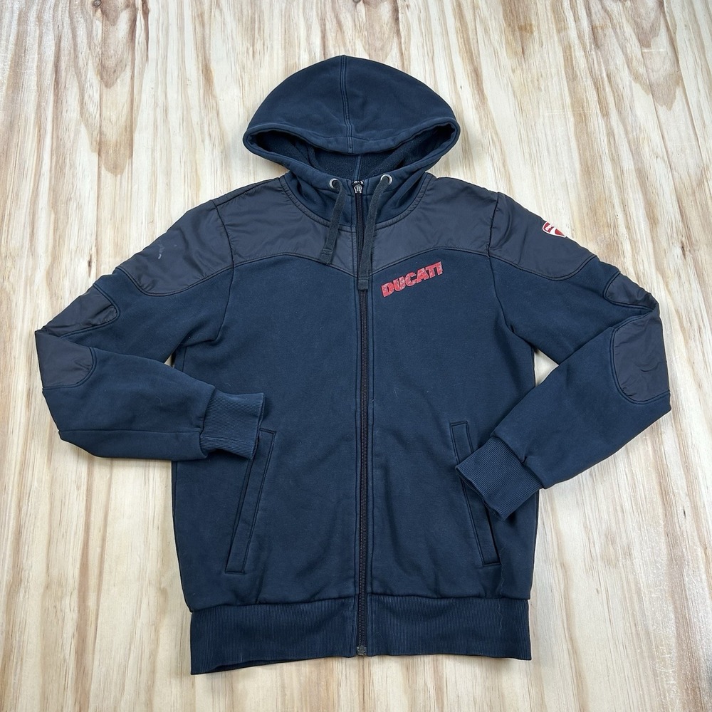PUMA x Ducati Men's Performance Full Zip Hooded Jacket Small Black